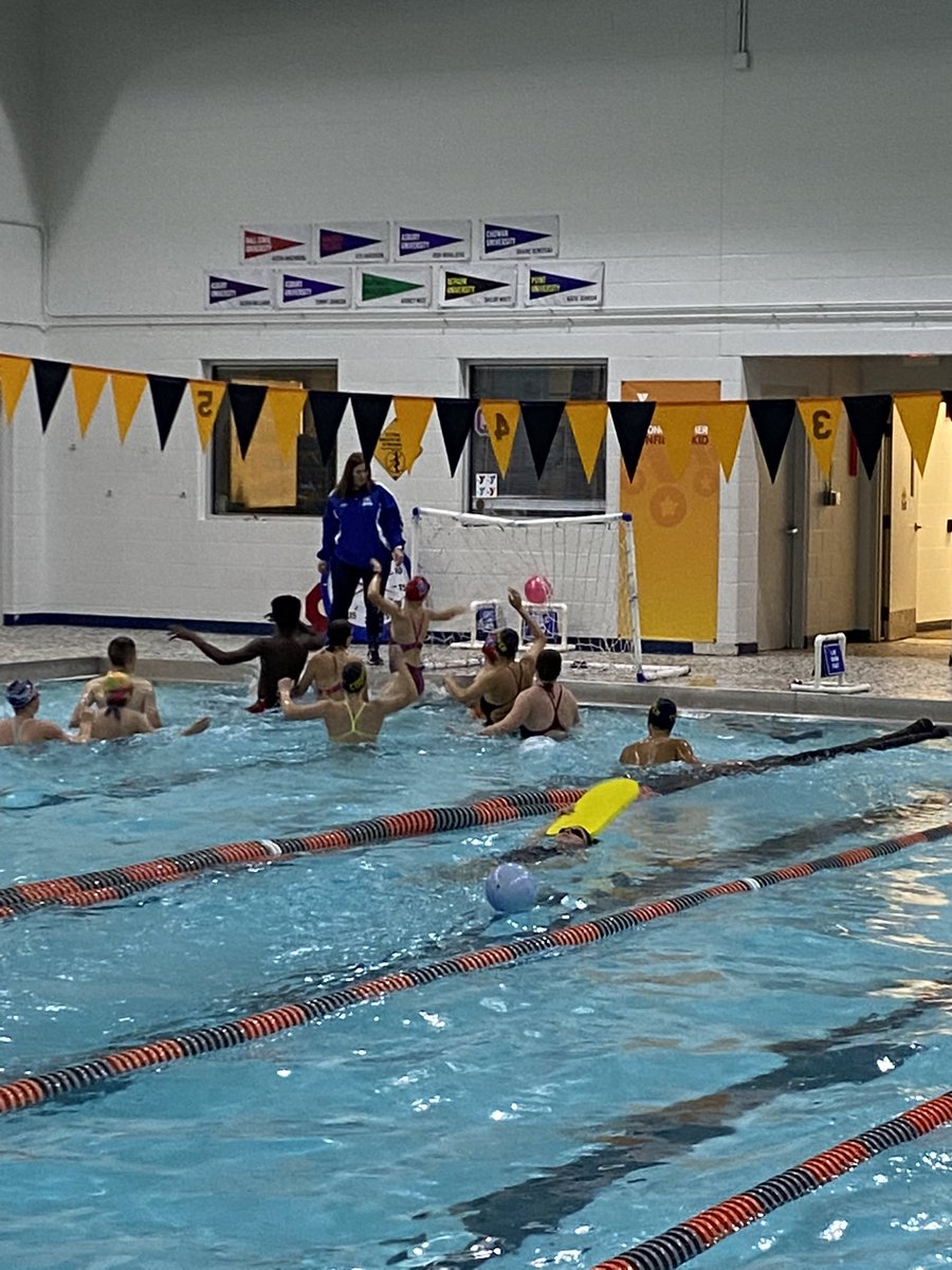 Water polo for reaching fundraising goals and to celebrate thanksgiving!