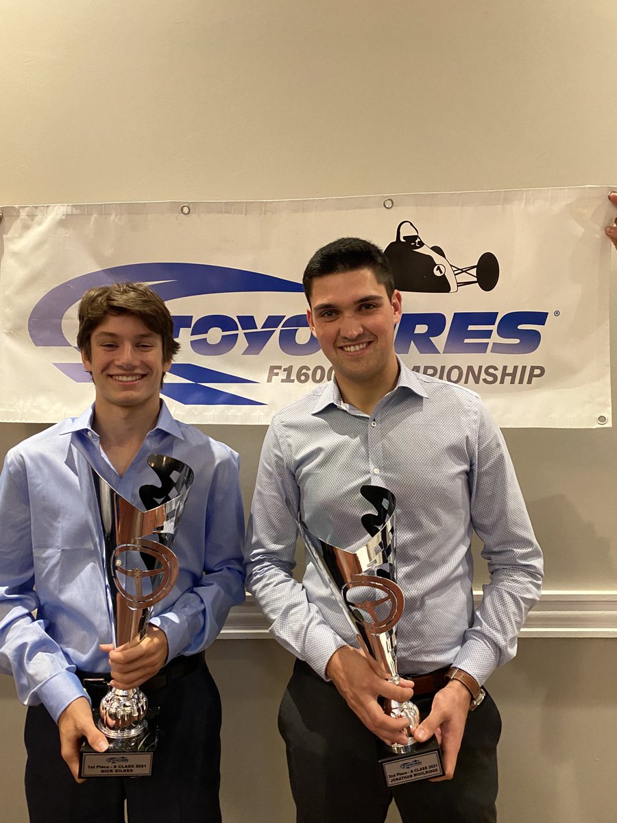 A class champion Nick Gilkes and second place Jonathan Woolridge. Unable to attend the banquet Sam Baker 3rd place.  #toyotirescanada #toyotires