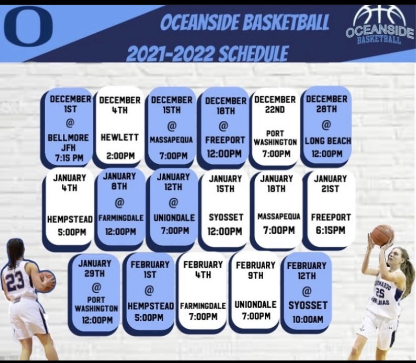 Varsity B’ball Schedules have been released. The Sailors are ready to roll. Let’s Go O ⚓️⚓️⚓️