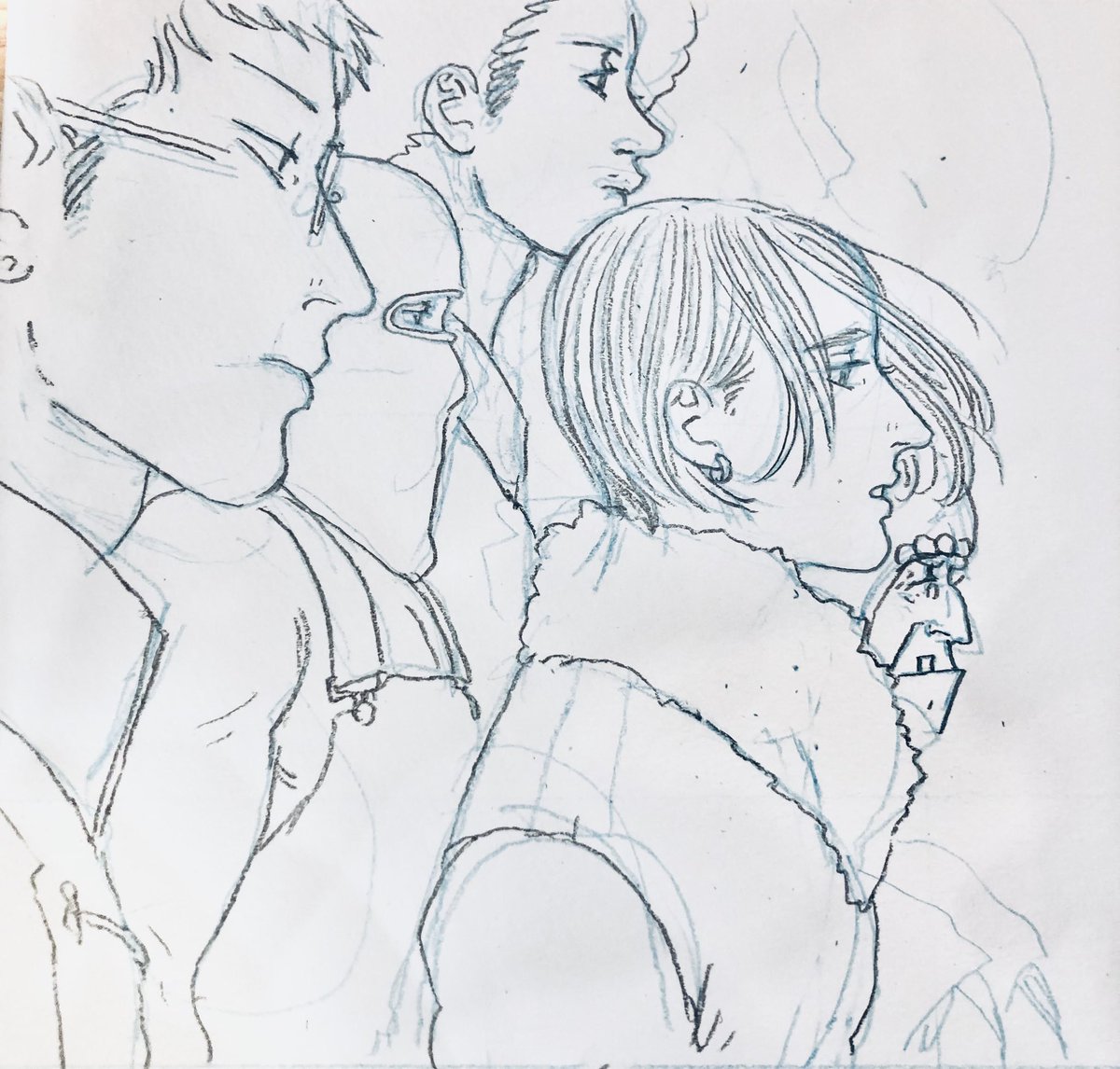 去年の11月はまるまる同人誌の下書きしてて一枚も一枚絵を描いてない😭
 #みなさん去年の今頃はどんな絵描いてましたか 