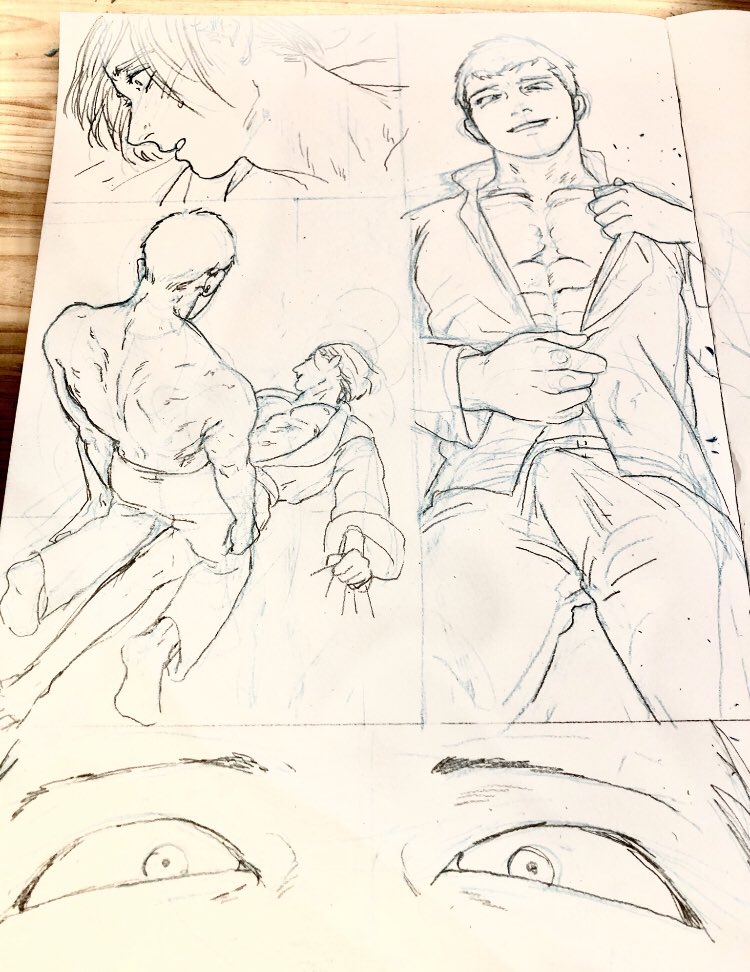 去年の11月はまるまる同人誌の下書きしてて一枚も一枚絵を描いてない😭
 #みなさん去年の今頃はどんな絵描いてましたか 