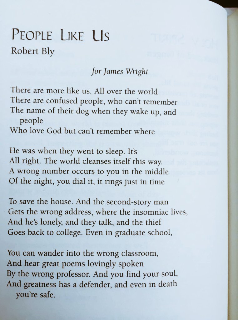 #RobertBly Oh the joy you gave us would still be remembered. Rest in peace. 
Because when a poet dies, he is born again. 

“I am proud only of those days that pass in undivided tenderness.”