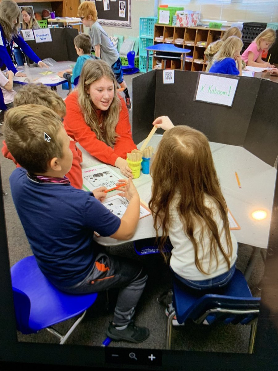 HHSKAYS's tweet photo. Students giving back at school with Multiplication Rocks!! So much fun!!@@Halstead_AD @USD_440 @Clairekodaly @chad_baalman #440proud https://t.co/PJ62AbtJj8