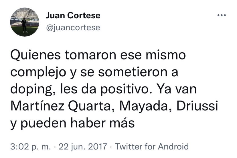EdissonCabana's tweet photo. @juancortese A este lo borraste pela? https://t.co/4MmGAgrPqo