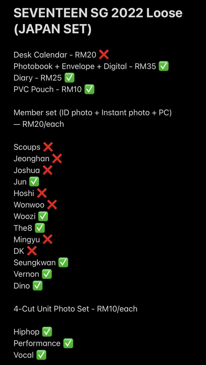 kyeomsgal's tweet photo. AVAILABILITY &amp; PRICE 🥳 #pasarseventeen #pasarSVT https://t.co/KPqoADsZWJ