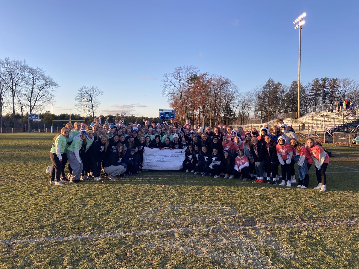 ATebbs_LHS's tweet photo. Thank you to all the LHS Powderpuff players, coaches, and officials. The proceeds from Powderpuff 2021 went to the Born To Run Foundation @TheBornToRunFo1 #LancerNation #LHS #Powderpuff @laforeLHS https://t.co/7btEjE21nf