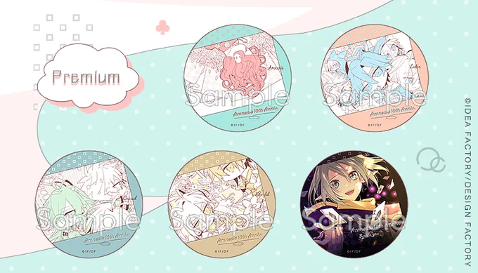 AMNESIA 10th メッセージカード セット AMNESIA 10th Anniversary