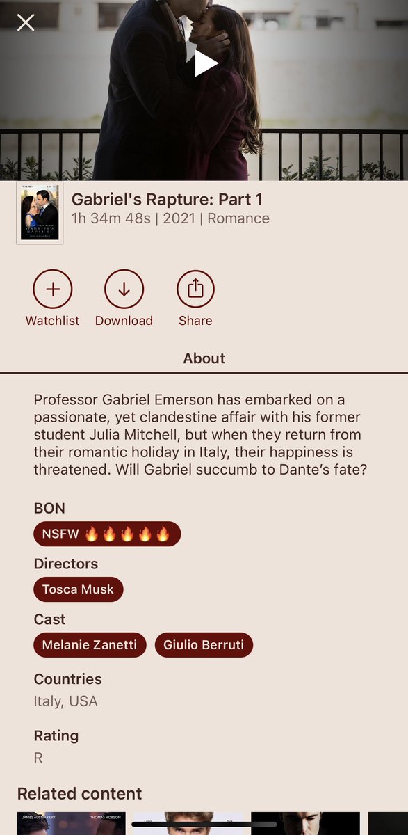 Gabriel’s Rapture is now available to watch- it’s an early Christmas present from <a href="/PassionFlix/">Passionflix</a>. 👏🏾👏🏾👏🏾 Thank you so much to them, <a href="/ToscaMusk/">Tosca Musk</a>, <a href="/sylvainreynard/">Sylvain Reynard</a> and of course, the cast and crew. Enjoy it and let me know what you think after watching. 😘😘 #GabrielsRaptureMovie