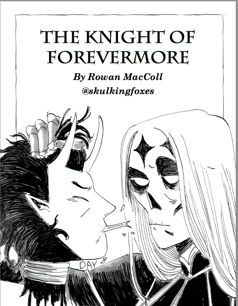 I'm probably going to mess with the font, but I kind of like this for the cover of the drawtober zine. I'm really not great at putting these things together, lol. 