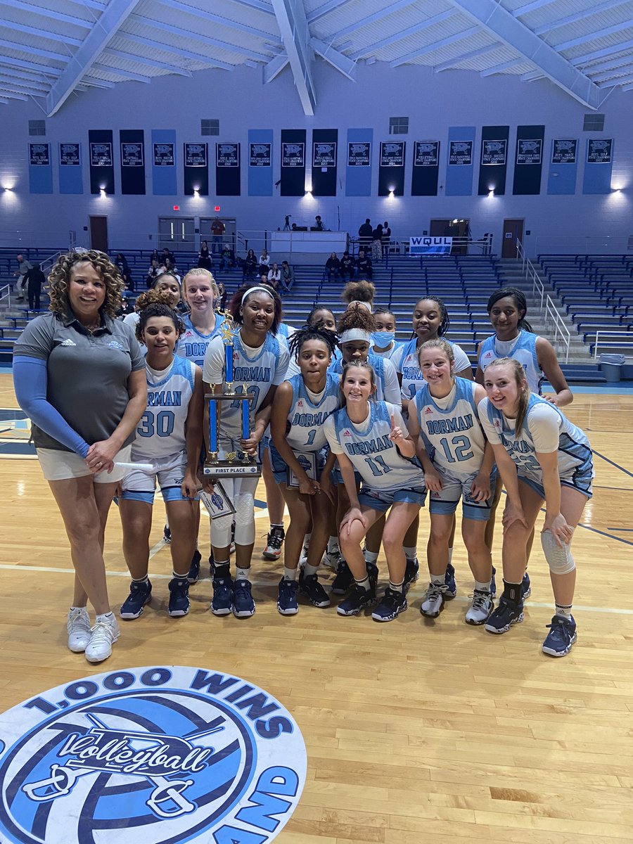 Lady Cavalier Invitational CHAMPIONS!! 🏆🏆
Defeated a scrappy Greer team 66-49!! 
Led by Renasia w/ 24pts, 15 rebs
Dasia w/ 17pts , 7rebs 
Chamiah w/ 12pts, 5 asts, 4 rebs