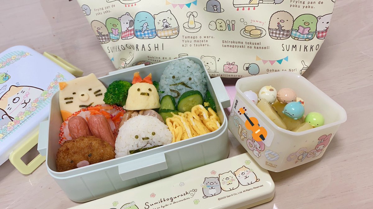 diskk_mh1aa's tweet image. 月イチ弁当♡
朝から沢山お顔作るのは
難易度が高かった😂笑

#すみっコぐらし
#すみっコぐらし弁当
#すみっコぐらしのお弁当