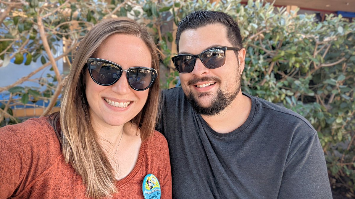 _MightyPotato's tweet photo. Happy birthday to my lovely wife who has successfully convinced me to go on two rollercoasters in the last day. https://t.co/RzNQrNVeQ9