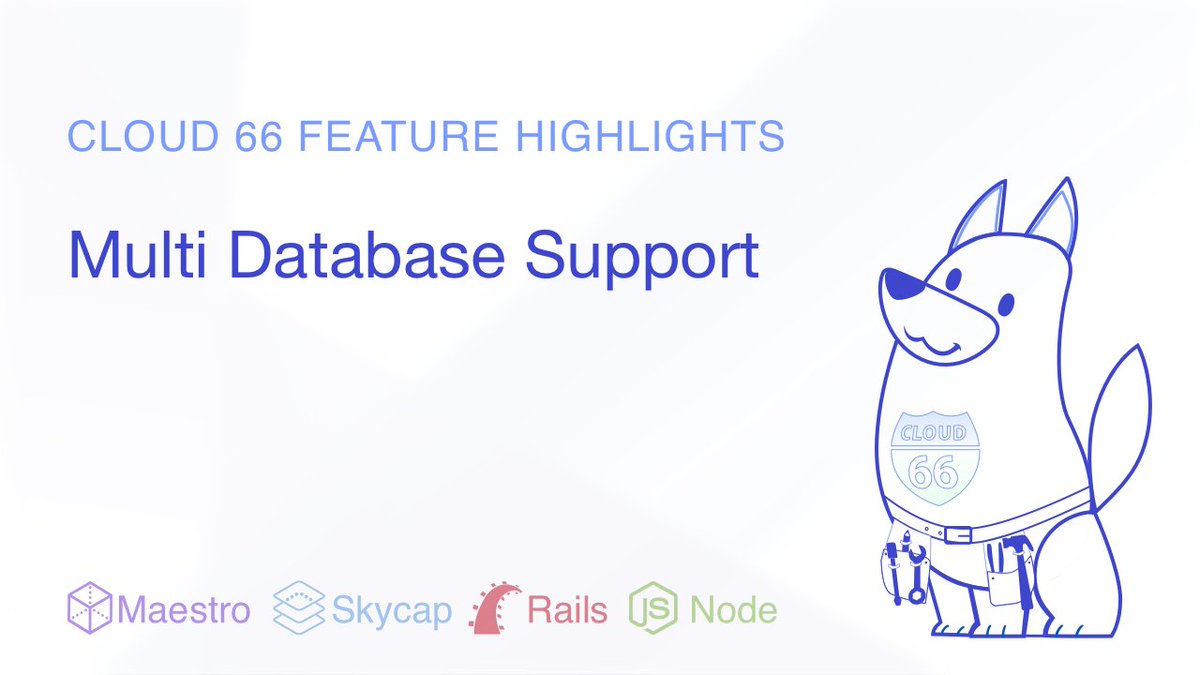 cloud66's tweet photo. Feature Highlight: Multi Database Support
https://t.co/qTNeUUvPJ8 #MultiDatabase https://t.co/GJn91QRyOh