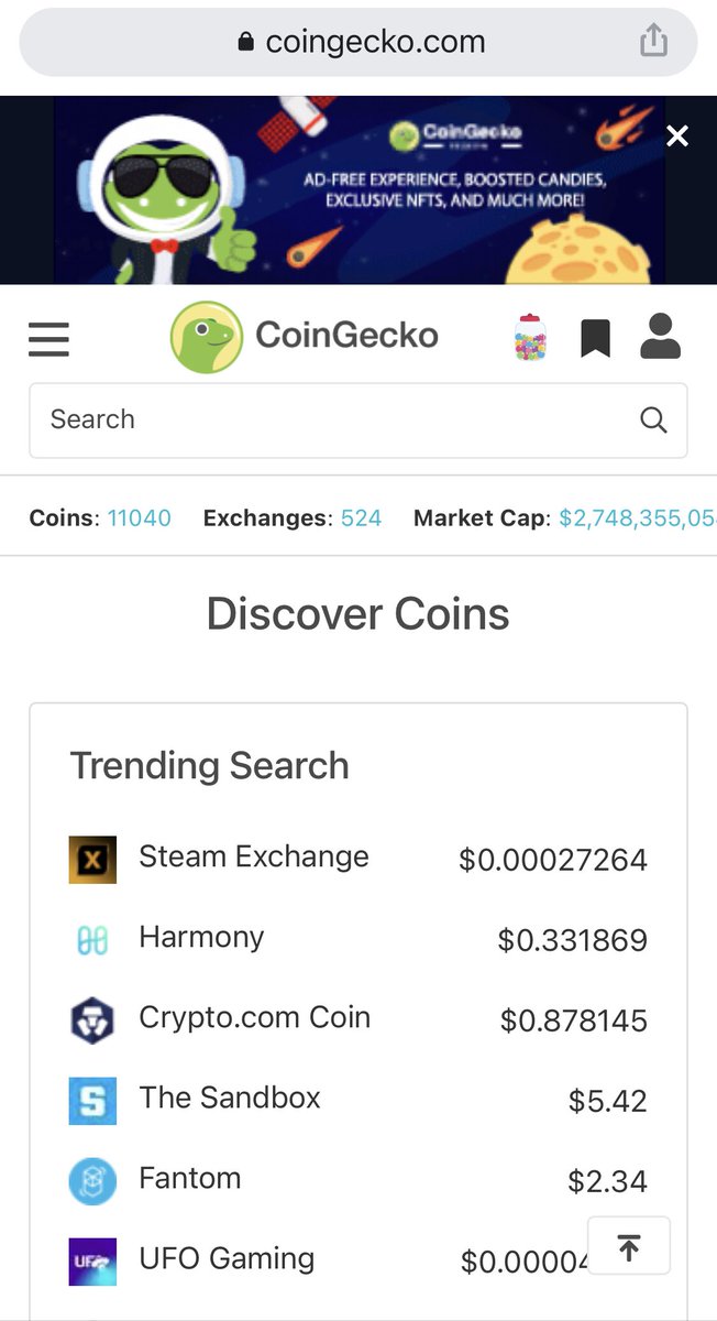 Steam_Exchange's tweet photo. #SteamExchange was the #1 Trending Search on CG🦎

Our global community continues to grow every day. Be a part of the $SteamX ecosystem - the new gold standard.

#Crypto #cryptocurrency #DeFi #BNB #BSC #Binance #GameFi #SAFEMOON #BTC #Bitcoin #ETH #NFTs #CryptoNews #XRP #ADA #CRO https://t.co/Peg8CcCy5U