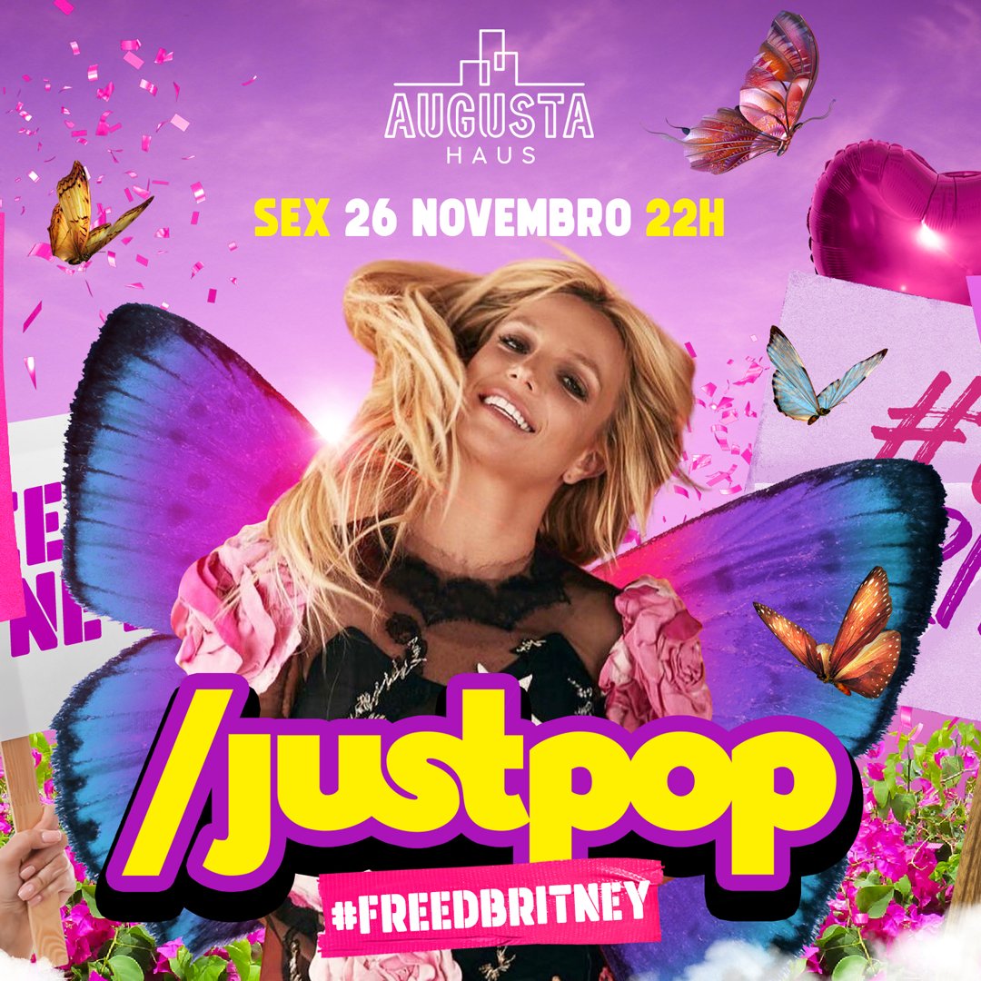 AugustaHaus's tweet photo. Nessa sexta (26) vai rolar uma edição pra lá de especial da #Justpop e queremos convocar todos os #britfans para finalmente celebrarmos a liberdade da eterna princesinha do pop, em uma noite recheada dos hits que marcaram a sua carreira, com direito a muita coreô e performances. https://t.co/AIUG5QrLfg
