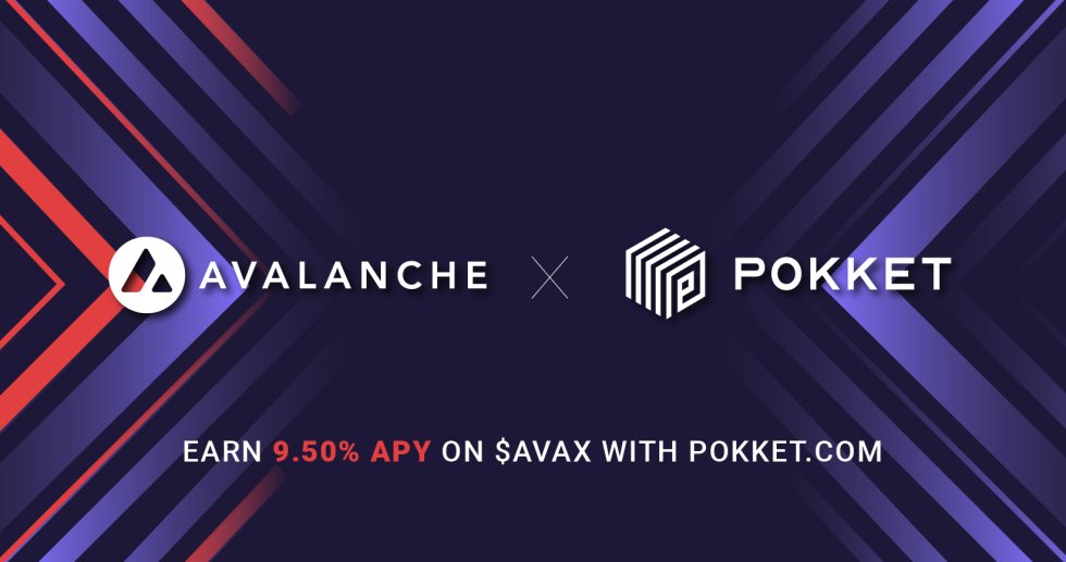 NEW token listing on POKKET:
@avalancheavax has just been listed!

Earn 9.50% APY on $AVAX with pokket.com

#crypto #cryptosavings #AVAX #MoreInYourPokket
