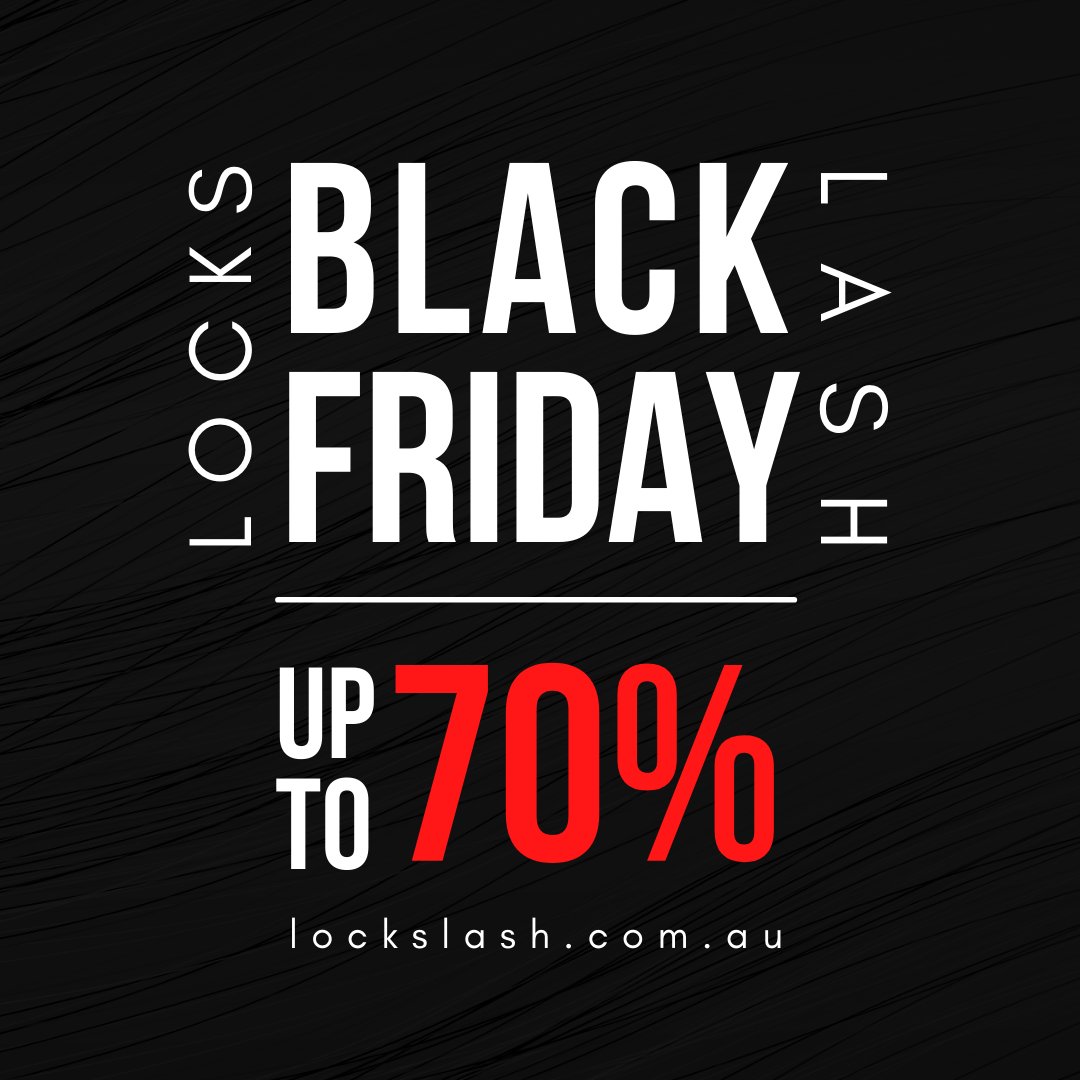 Lockslash's tweet image. 🖤 BLACK 🖤 FRIDAY 🖤 SALE 🖤
This one only happens once a year and this year is a biggie 🤯
UP TO 70% (almost all STOREWIDE!!)
lockslash.com.au