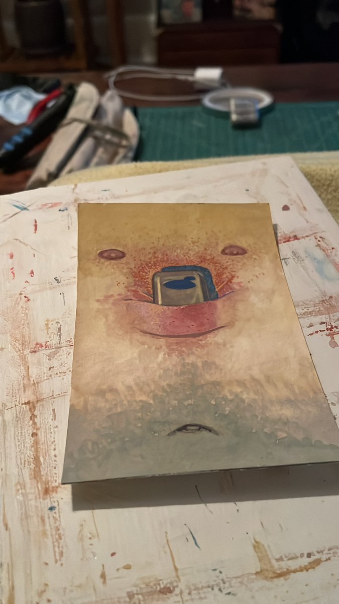 AcunaArtworks's tweet photo. Little 4” x 6” #gouache #wip https://t.co/trVBIxizF9