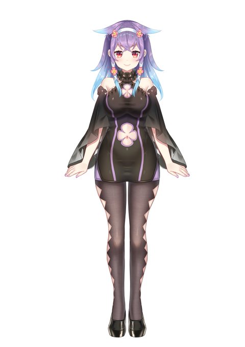 通常衣装全身
メイド水着差分
幼体全身 