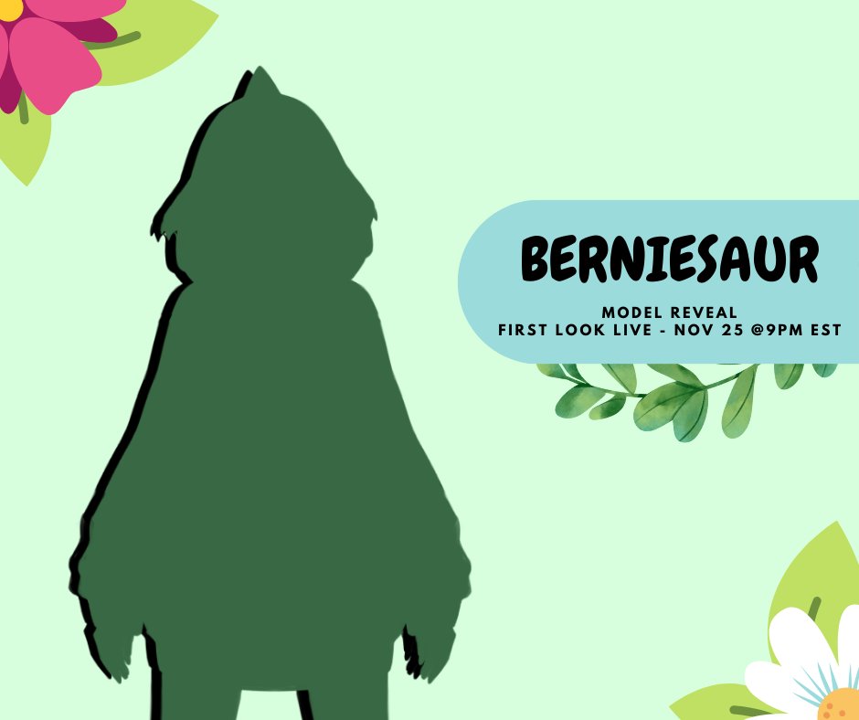 berniesaur's tweet photo. Rawr! I'm Berniesaur, come join me at the dig site, and see what fossils we can find this week.

First look at the Animal Crossing update + Island tour.
https://t.co/8DmtYC8993
Mark it down! - Nov 25 @ 9pm EST

#vtuber #ENvtuber #Live2D #VTuberUprising #modelreveal https://t.co/2YU5srbXI5