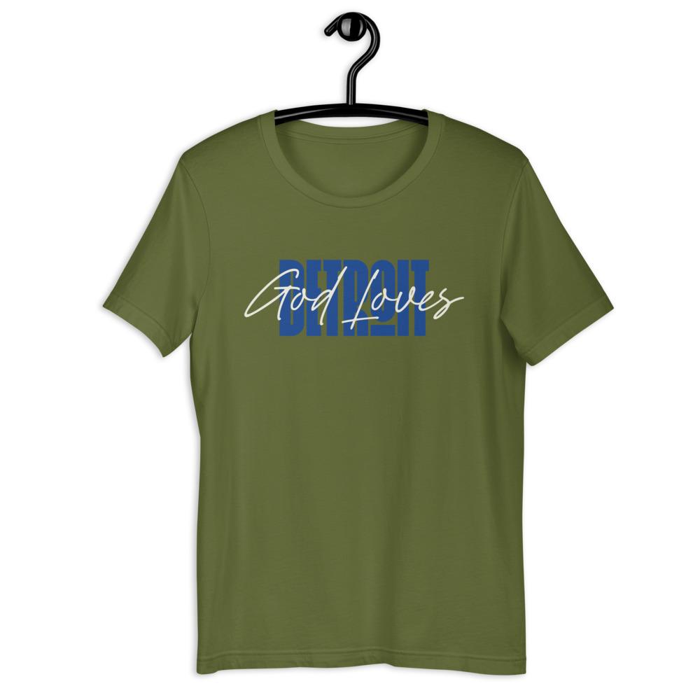 TeesEternal's tweet photo. 😍 God Loves Detroit T-Shirt - Blue Text 😍 
by #EternalTees starting at $24.99. 
Shop now 👉👉 https://t.co/aj1Wn4GBod • #christianapparel #blackowned https://t.co/43LpuScxae