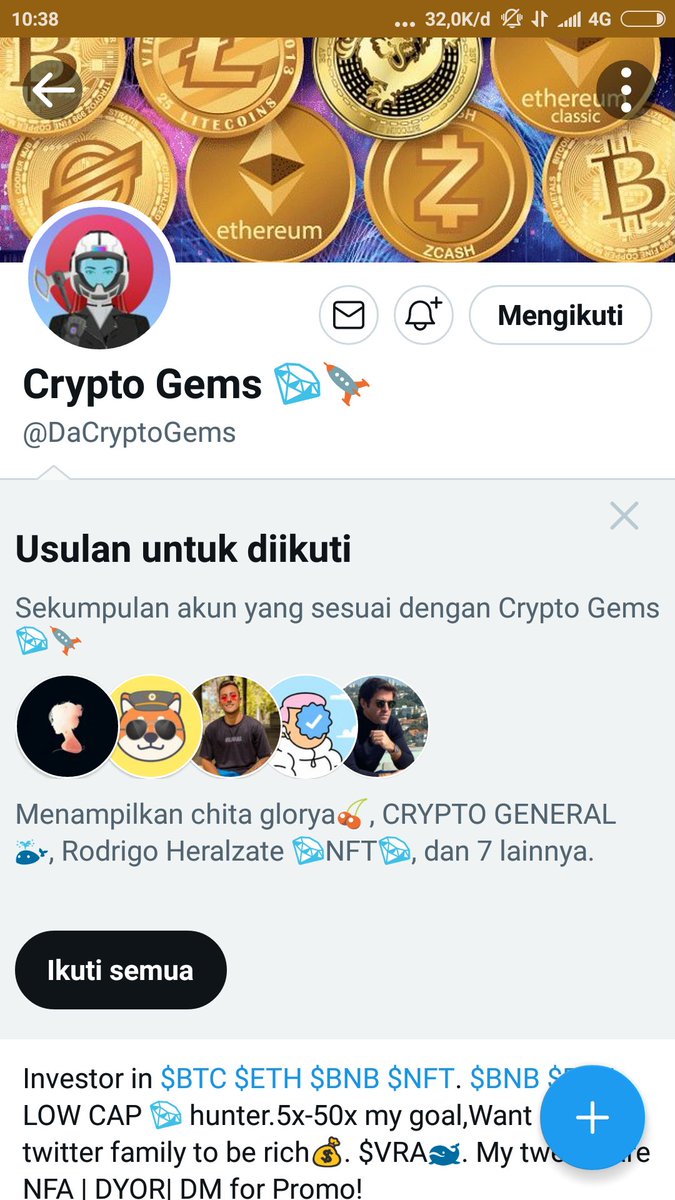 MuhamadRamaldi's tweet photo. @Bang_Garr @DaCryptoGems Semoga keberuntungan berpihak kali ini✅ https://t.co/KR2hIbItQl
