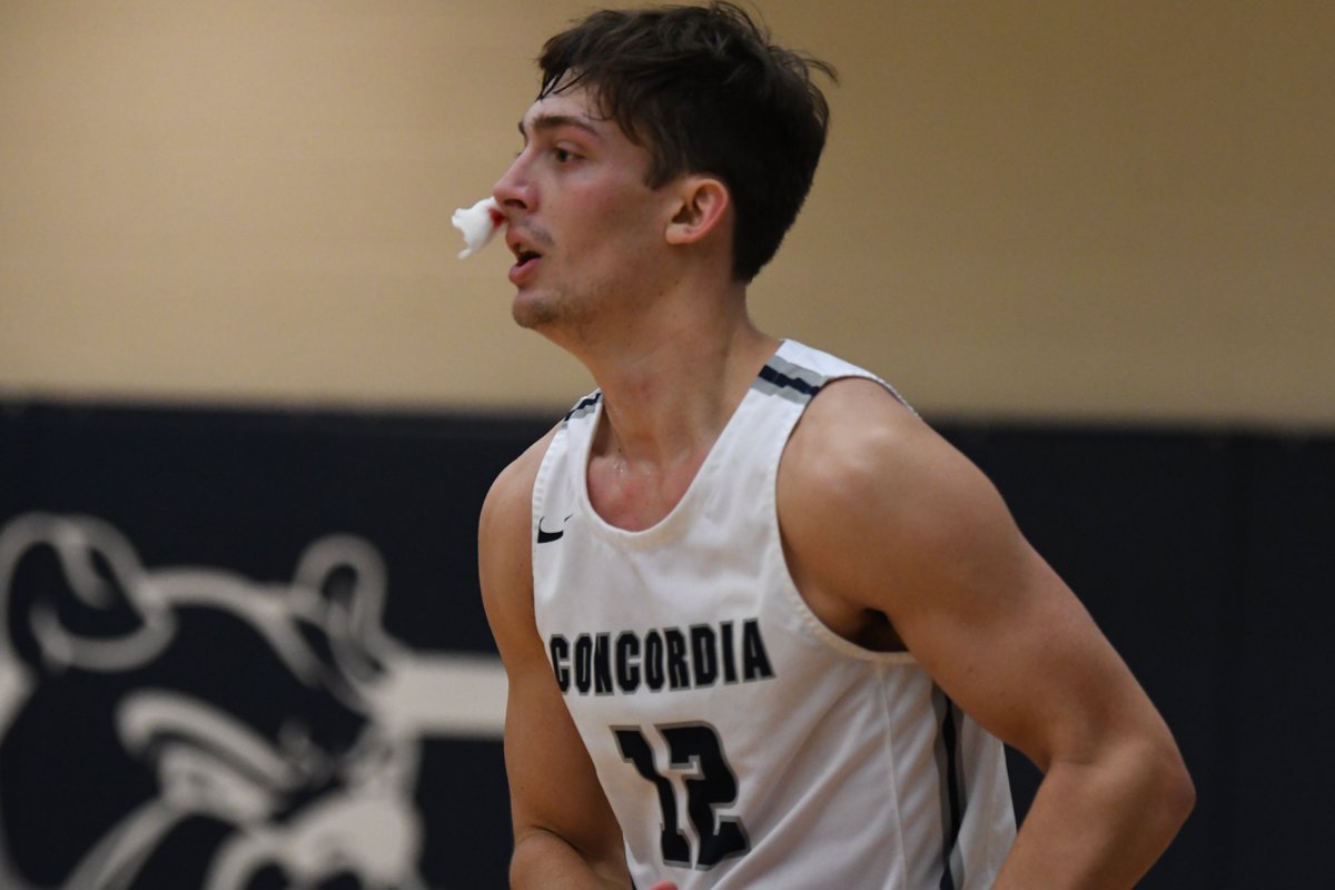A BULLDOG if we ever saw one. Noah Schutte scores TWENTY-SEVEN tonight in <a href="/CUNEmbb/">Concordia-NE Men’s Basketball</a>'s 92-76 win over Jamestown.