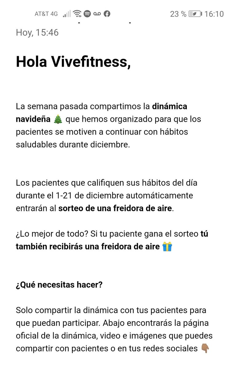Luna_Mfitnesss's tweet photo. Todos los que participen en el reto, entrarán a la rifa de una freidora de aire.
Cortesía de los desarrolladores de la app.
Anímense
RETO #NAVIDADFITNESS ⛄🤶 🎁🎉🎇🎄 https://t.co/QQ0CV01oxS