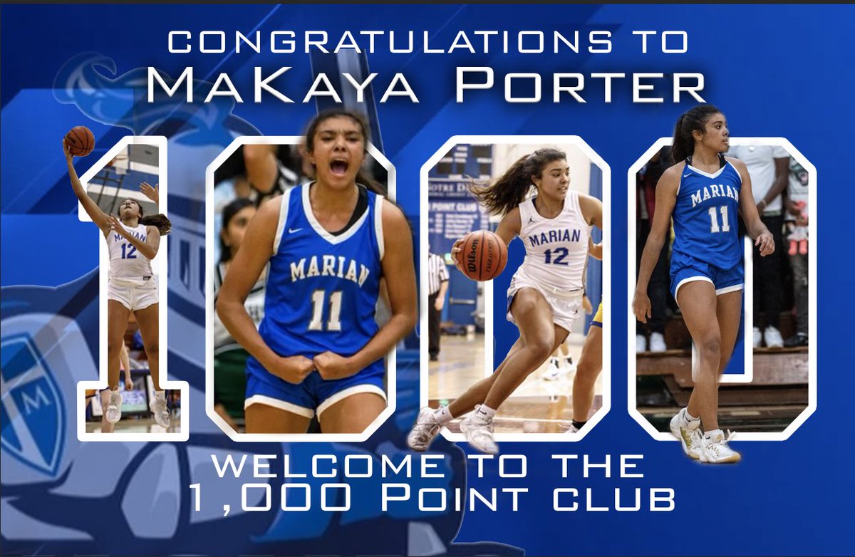 Congratulations <a href="/MaKaya_Porter/">MaKaya</a> on your 1,000th career point tonight! 🏀 we’re so proud of you!! #proudmom #kaya