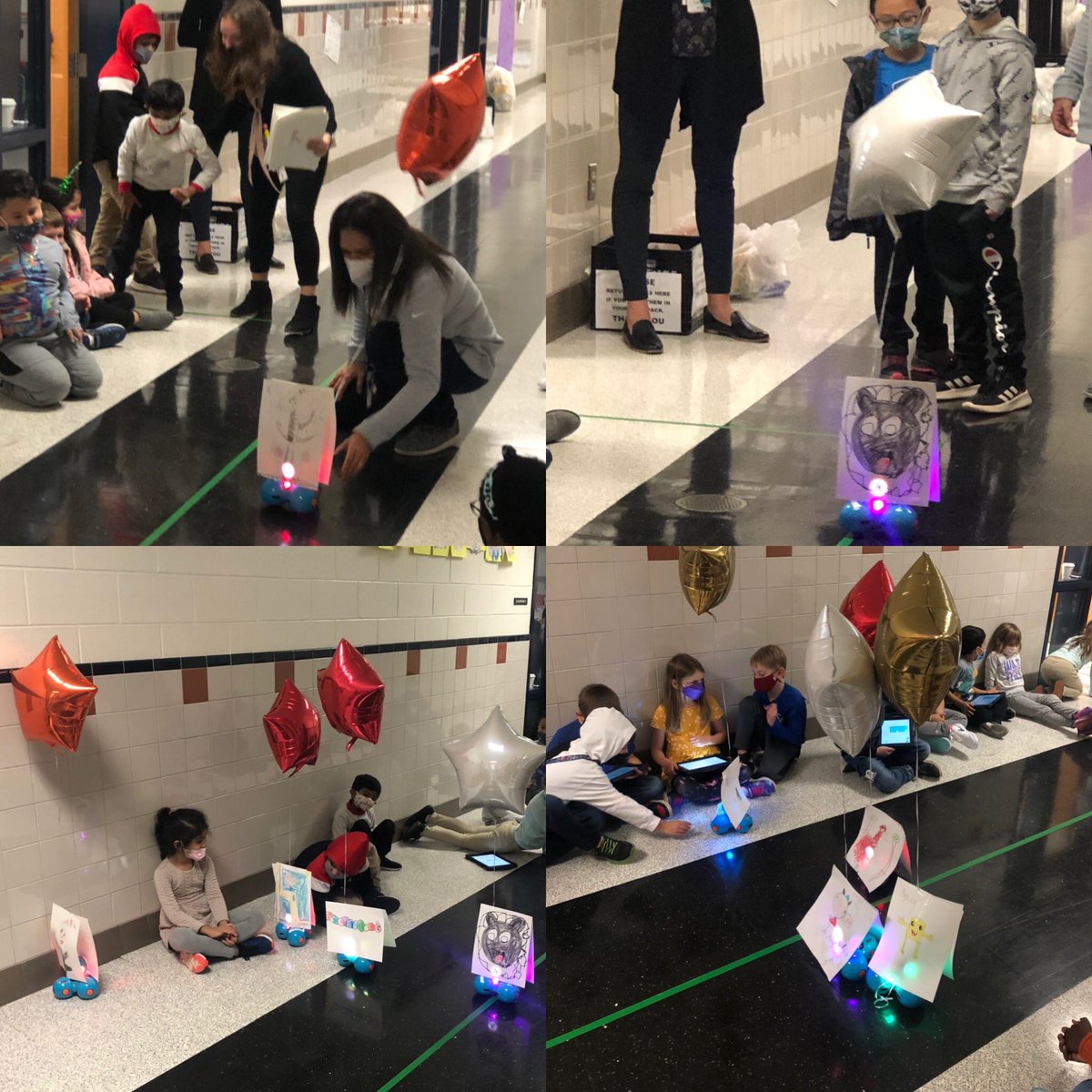 Got a front row seat at the Book Character Thanksgiving Parade! Thanks for the invite Ms. Turner🎈<a href="/ForestGroveES/">Forest Grove ES</a> #firstgradeandbots #coding #bettertogether