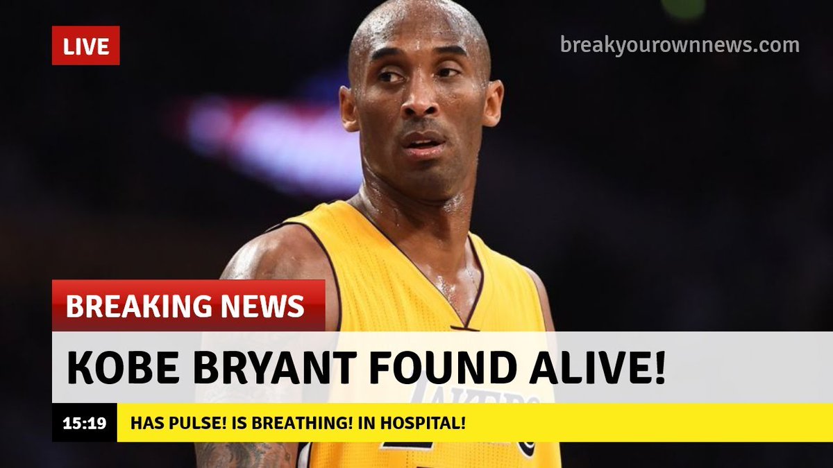 This information is FALSE as Kobe was verified to have died in a helicopter crash on January 26, 2020.

#MILOnlineVerification 
#DeAcostaB 
#XUMIL2021 https://t.co/5SlR1OLNCN