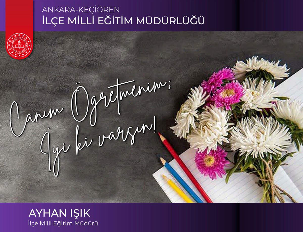 #ÖğretmenlerGünü
<a href="/Ayhanisik37/">Ayhan IŞIK</a>
