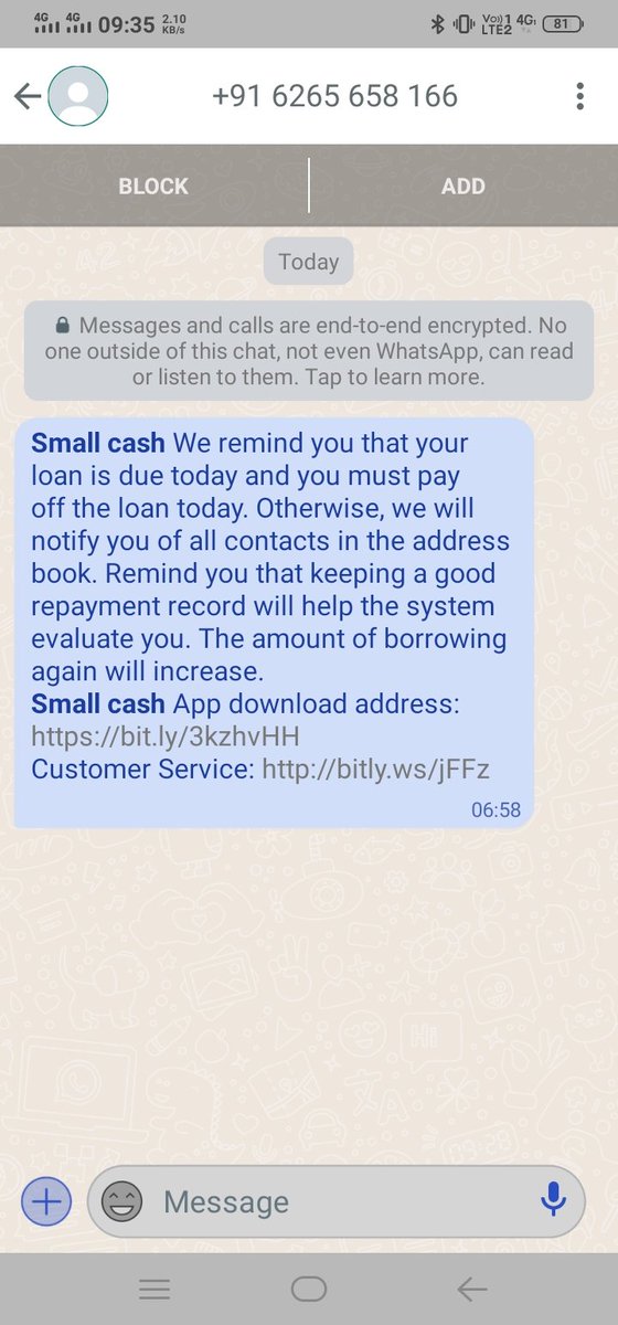SHRISAISARKAR1's tweet photo. Is company se kabhi loan nahi lay aur ye mare all contacts list ki baat kar raha mane kabhi is company se loan nahi lye please Help Me 
@GujaratPolice @Cyberdost @MahaCyber1 @CyberCrimePSCyb @CyberGujarat @DashrathRabar16 @ParimalJadav5 https://t.co/KW0rj9X82I
