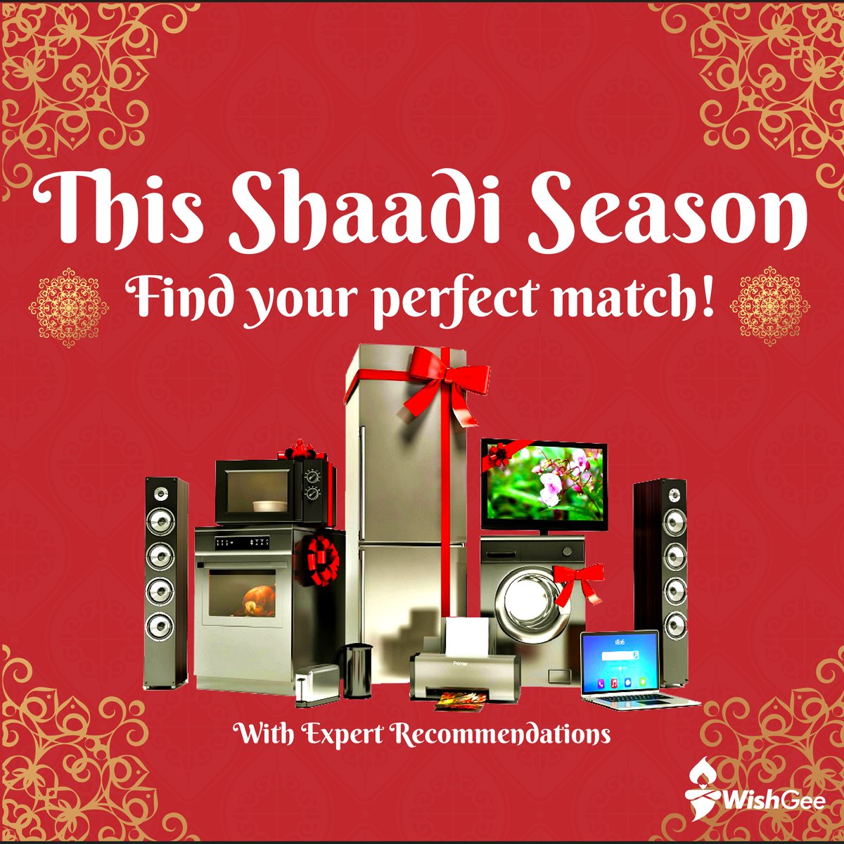 wish_gee's tweet photo. 🎯 The only match-making portal for choosing your electronic partner for FREE! https://t.co/Wrv1meUKHZ

#wishgee #makeawish #weddingseason #shaadi #wedding #party #Partner #bestmatch #match #Perfect #buyonline #expertpicks #expertadvice #Recommended #gadgets #Electronics https://t.co/LIwQUvKtEZ