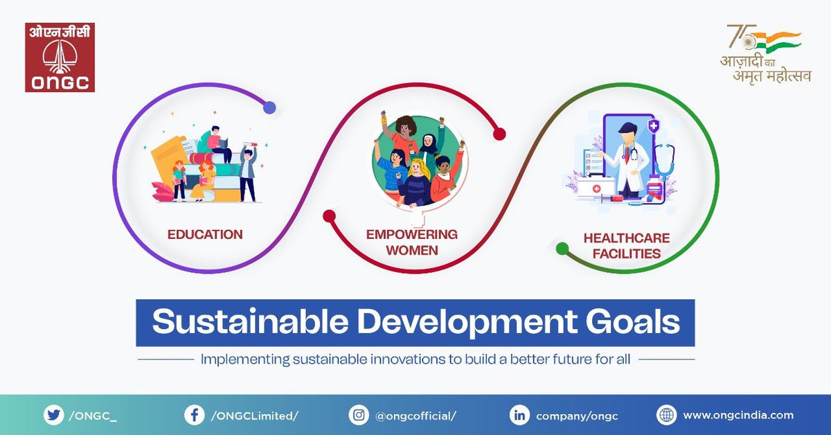 Committed to achieving #SDGs, #ONGC continuously works towards availing quality #education to students from economically weaker sections, empowering women &amp; ensuring #healthcare facilities to needy. #Business4SDGs #UNGCNI16NC <a href="/GCNIndia/">UN Global Compact Network India 🇮🇳</a> <a href="/PetroleumMin/">Ministry of Petroleum and Natural Gas #MoPNG</a> <a href="/HardeepSPuri/">Hardeep Singh Puri</a> <a href="/Rameswar_Teli/">Rameswar Teli</a>