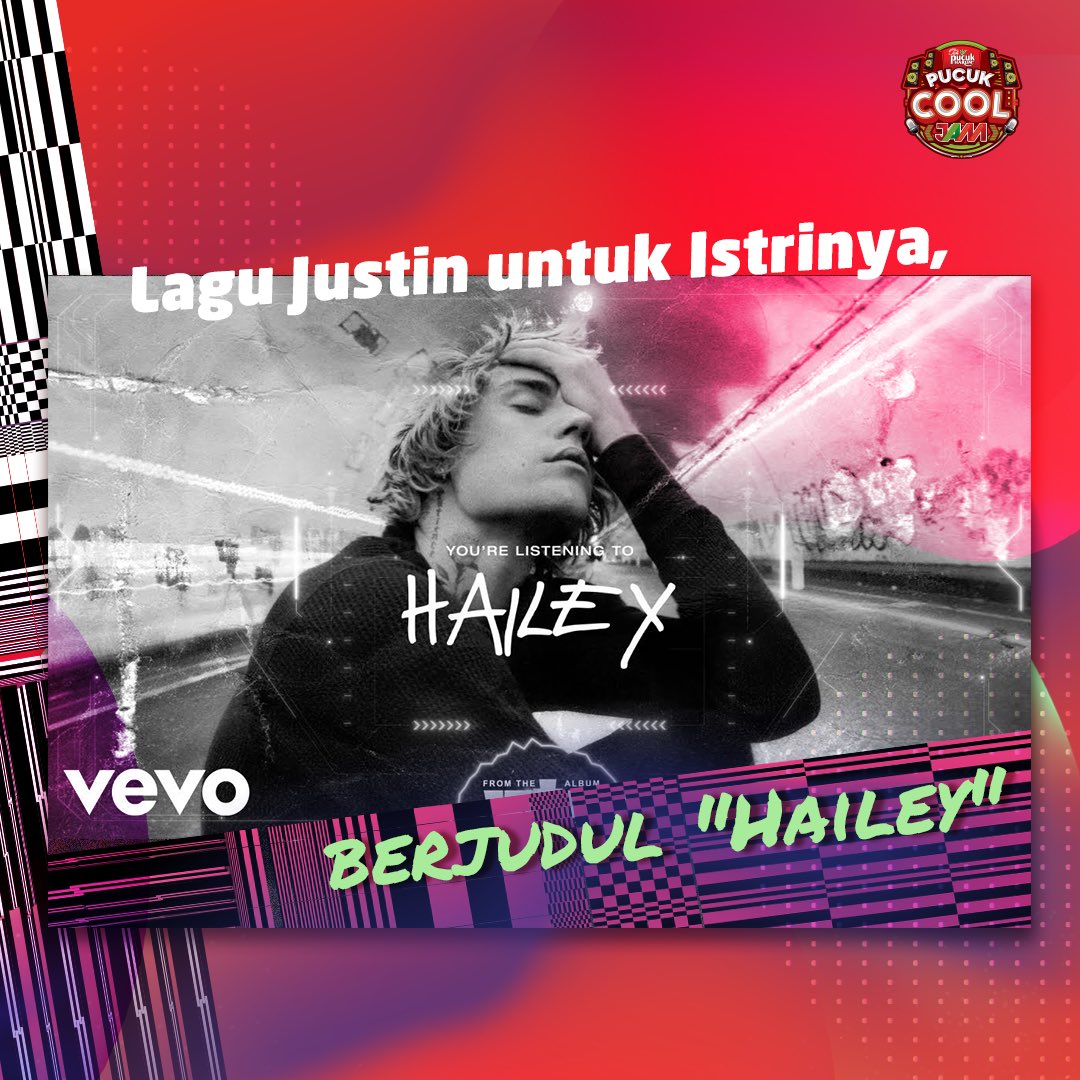 pucukcooljam's tweet photo. Justin bisa dinobatin jadi Husband of The Year nih pas bikin lagu buat istrinya, Hailey Rhode Bieber yang berjudul "Hailey".

Mba Hailey aman kan Mba?🥰

#PucukCoolJam #PeopleCreativeJourney https://t.co/bHYpw517ic
