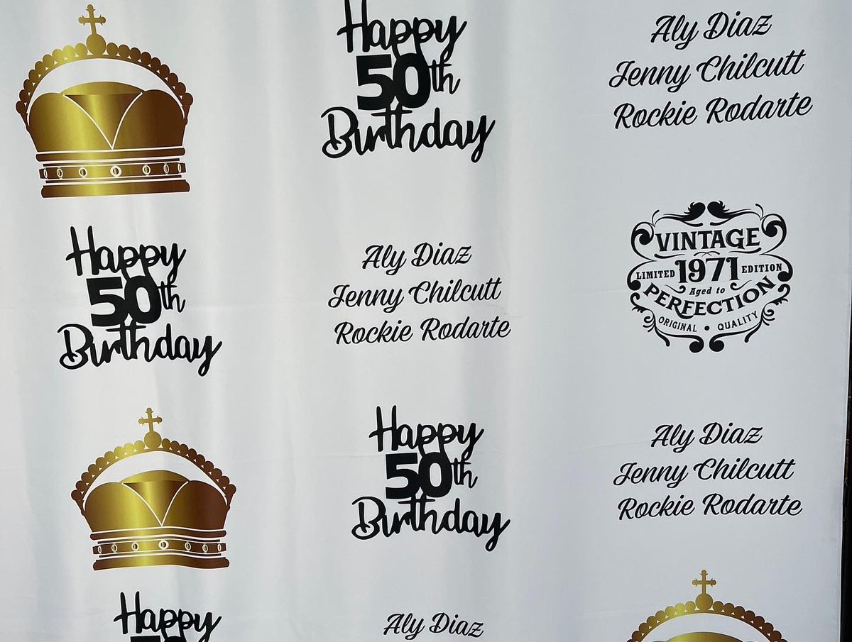 GtsEvents's tweet photo. Custom Step &amp; Repeat backdrops available!! 

Minimum 10 Days prior to event. 

Make any event a custom party

Message us for details
#gtsevents #custombackdrop #makeitaparty #50thbirthday #turnthenightup #photobooth #ojai #partytime #rentals #timetoparty https://t.co/eqSipj2ioP
