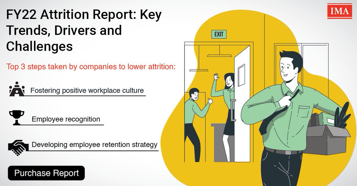 imainsight's tweet photo. The female employee #attrition rate dipped from 15.5 per cent to 11.1 per cent this year, while the male attrition remained relatively unchanged. Get more such insights in our FY22 Attrition report. Visit https://t.co/7CRqvtrbjG to purchase your copy.
#IMAIndia #IMAInsight https://t.co/1yl2URzujw