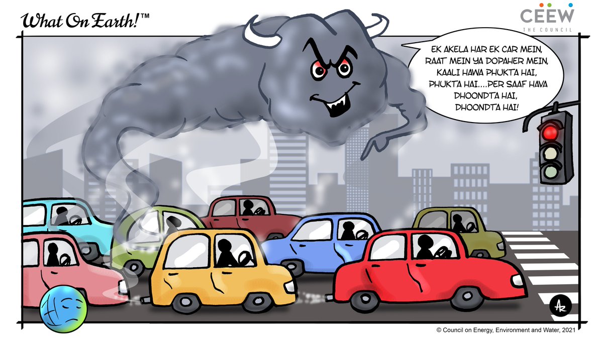 CEEWIndia's tweet photo. #WhatonEarth!🌍 is for citizen action against #airpollution today and everyday!
Every choice we make counts as #airquality continues to stay poor.
#PaleBlueDot #Pollution #CleanAir #DelhiAirPollution #RedLightOnEngineOff https://t.co/TbuP0Sl5hX
