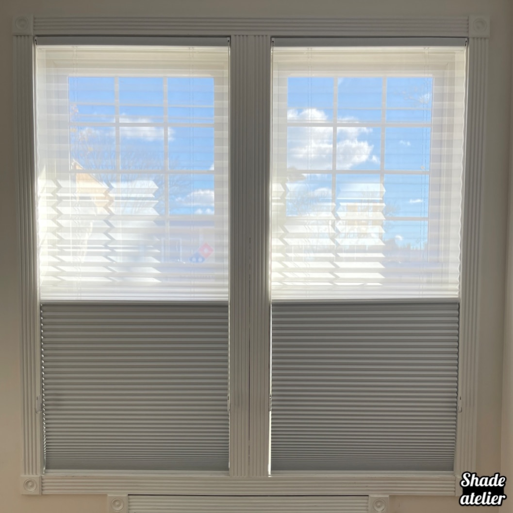 ShadeAtelier's tweet photo. Top down / bottom up blackout &amp; sheer honeycomb shades.

#shadeatelier #interiordesign #homedecor https://t.co/A4gmWZ8oBU