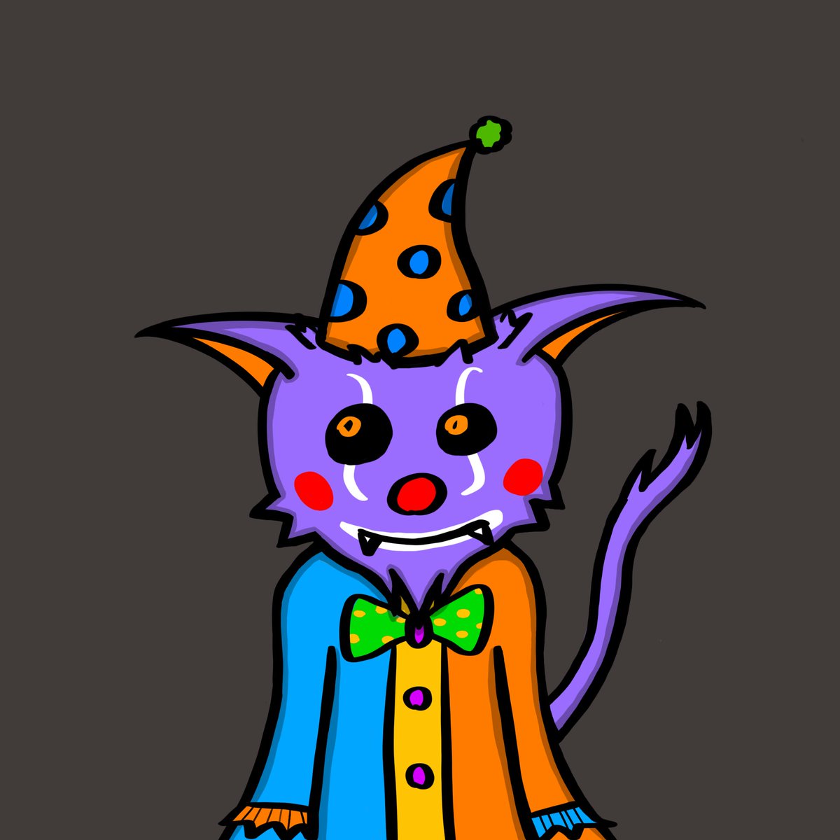 imp_mischievous's tweet photo. Twitter Shuffle for #057 and #058 for 20A each 😈
Like, follow and retweet for entry. Entry close in 24hrs.

This will be the last time you will see mint price of 20A!
#060 will be auction and #061 will be 30A 🤟
Lets get some sleep 💤so we can keep clowning 🤡 https://t.co/qOnmXkrn6a