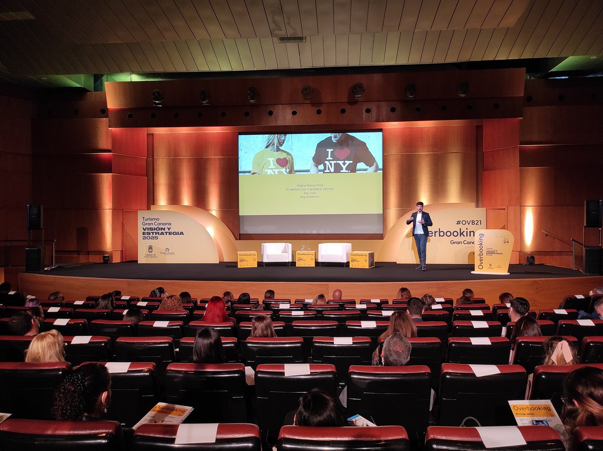 «Un ciudadano medio recibe alrededor de 3000 impactos de marca al día». Es por ello que es importante trabajar para que la nuestra destaque frente a las demás. Sencilla e importante reflexión que se extrae de la ponencia de <a href="/facuboggino/">facundo boggino</a>. 💥 #OVB21 #TurismoGranCanaria