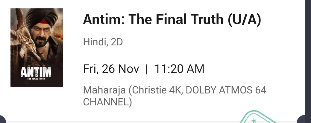 satyasanket's tweet photo. I hv seen movies in many single screens across india. Bt #Gaity mumbai n #Maharaja Odisha will always remain special..

#Antim https://t.co/RFRzuzTNju