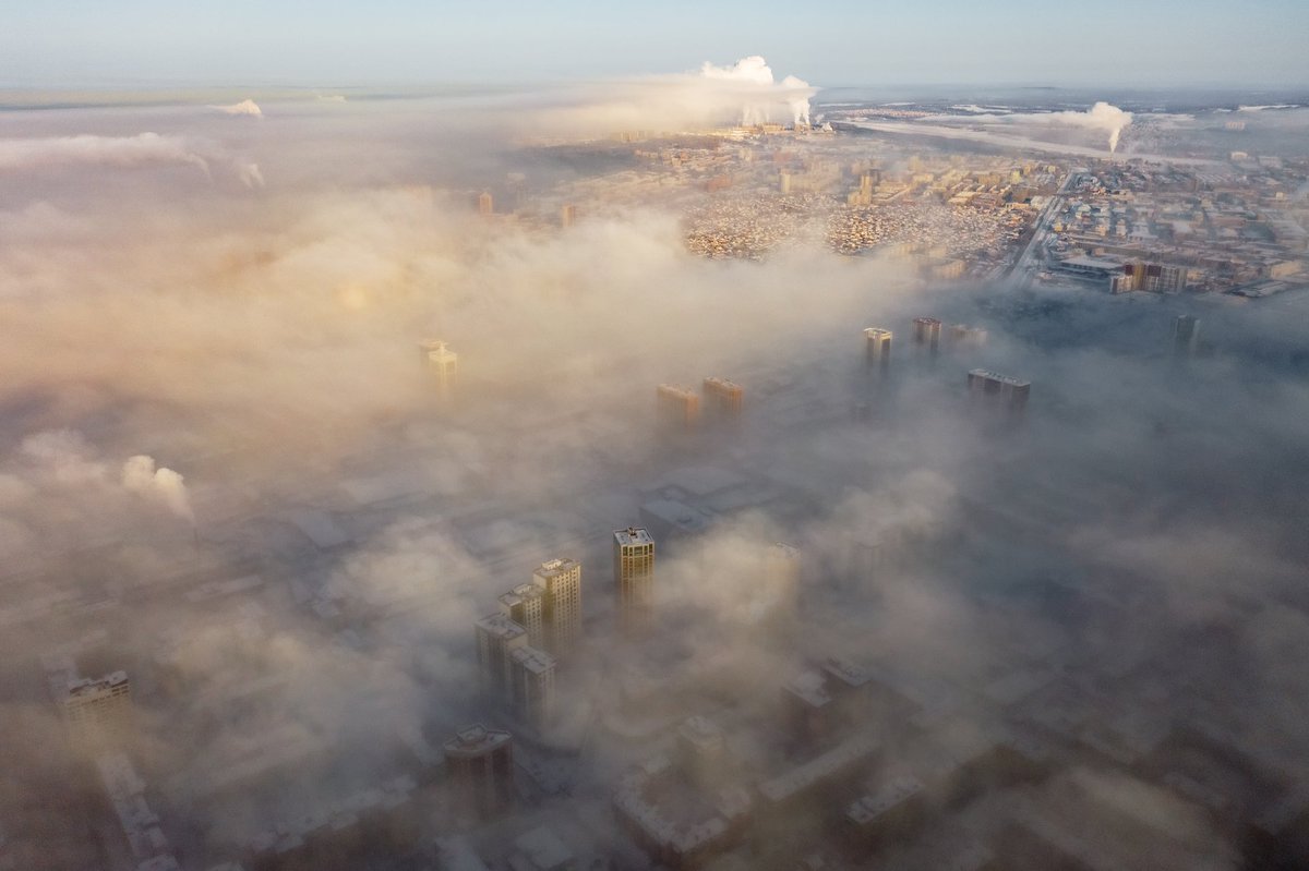 Замерзающий Новосибирск.