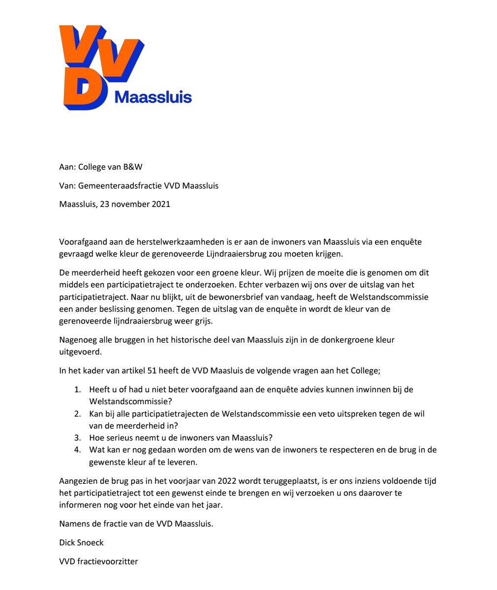 VVD Maassluis tweet media
