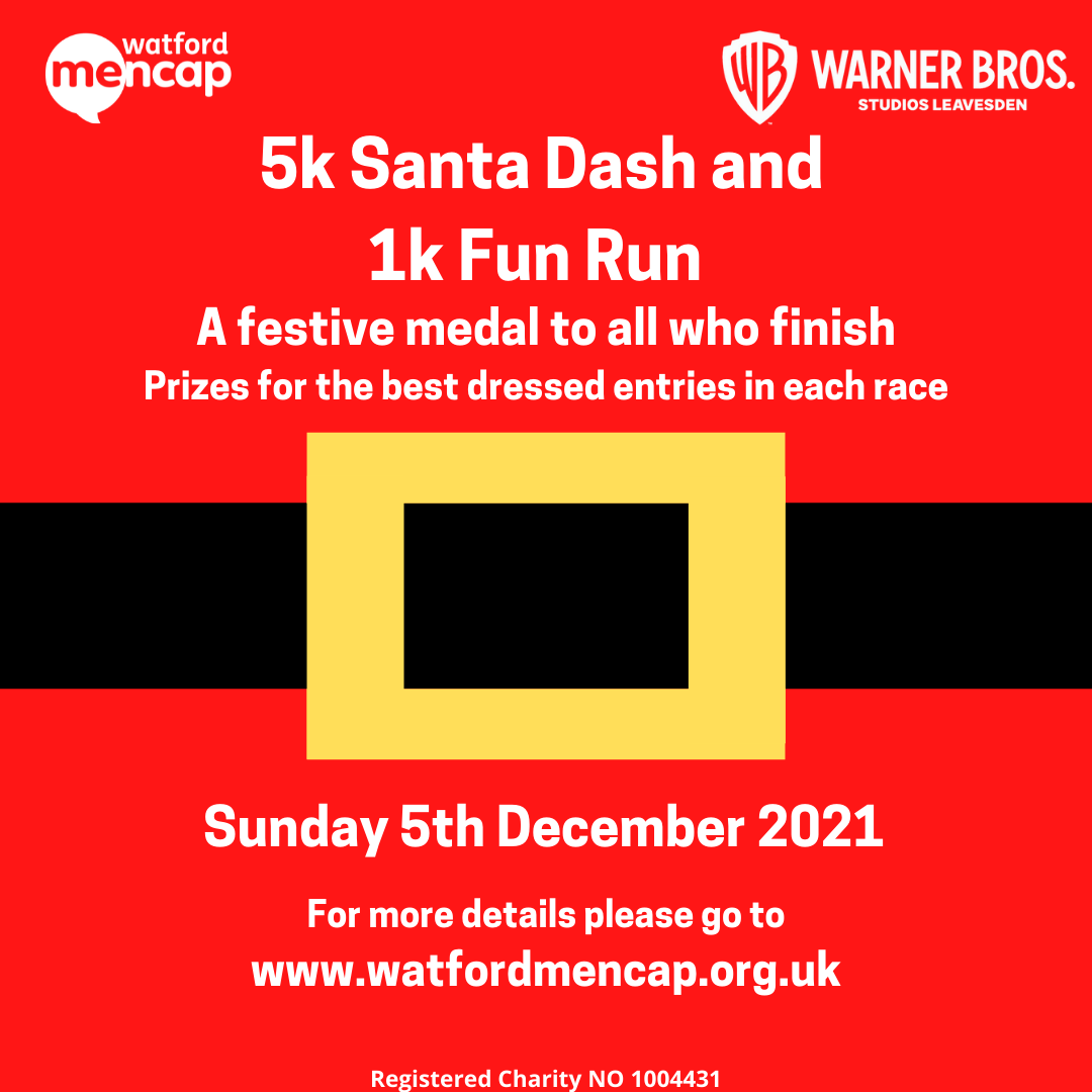 Have you signed up for the Watford Santa Dash yet? A lovely 5K course or 1K Fun Run around Cassiobury Park. Perfect for a crisp winter morning. #watford #parkrun #running #charity #cassioburypark 
 <a href="/WatfordJoggers/">Watford Joggers</a>
