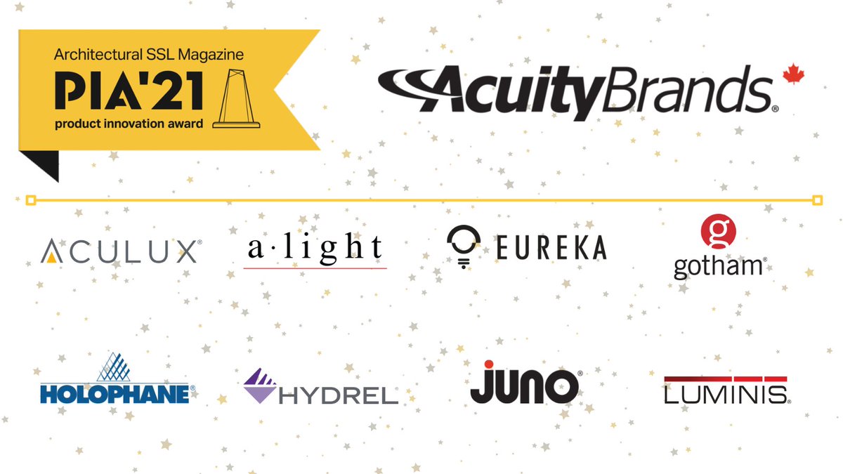 acuitybrandsgta's tweet photo. 12 of our luminaires representing the company’s @AculuxLighting , @alight_lighting , @eureka_lighting , @gotham_lighting , Holophane, @HydrelLighting #Juno, and @LuminisLighting won at PIA 2021 awards by @archsslmag
https://t.co/JW6tU9FEid
#lighting #PIA21 #piaawards https://t.co/IjEuPWTbrL