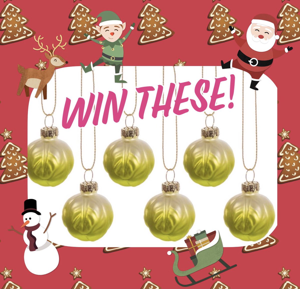 🥬 Shake up this #Wednesdayvibe and enter our fab #Christmas #competition ! 🎅 We’ve got 3  sets of these #wacky sprout decs to #giveaway so just #retweet and @follow now to enter and liven up your tree this year! 🌲 Ends 9pm 28/11/21. T&amp;C on website 🛷 ⛄️