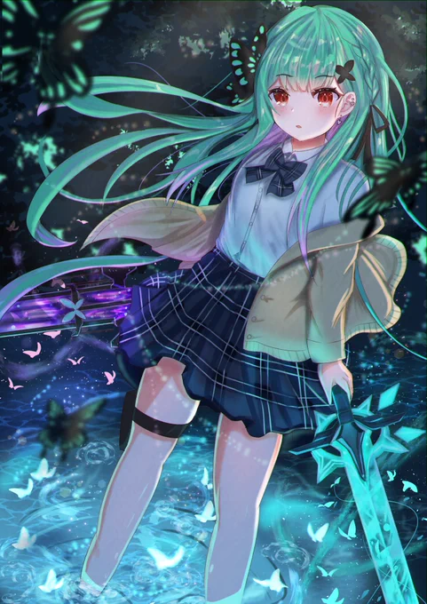 二刀流つよつよネクロマンサーになったるしあ🦋

#絵クロマンサー 
#潤羽るしあ 