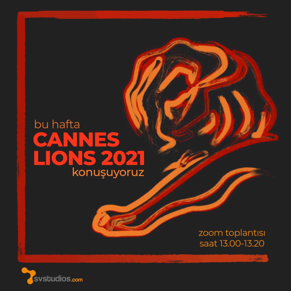 Bu hafta Cannes Lion’s 2021 rallisinde büyük ödül alan işleri #Konuşuyoruz. Yaratıcılığın Aslanlarını hep birlikte yorumluyoruz. 
#CannesLions2021 #SVStudios #Konuşuyoruz